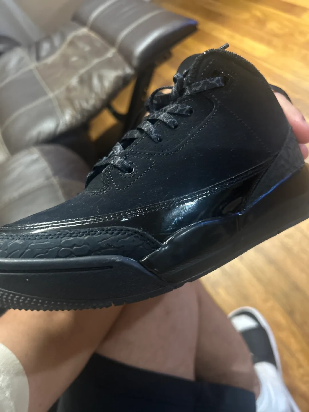 Jordan Black High-Top Sneakers image indicator(2)