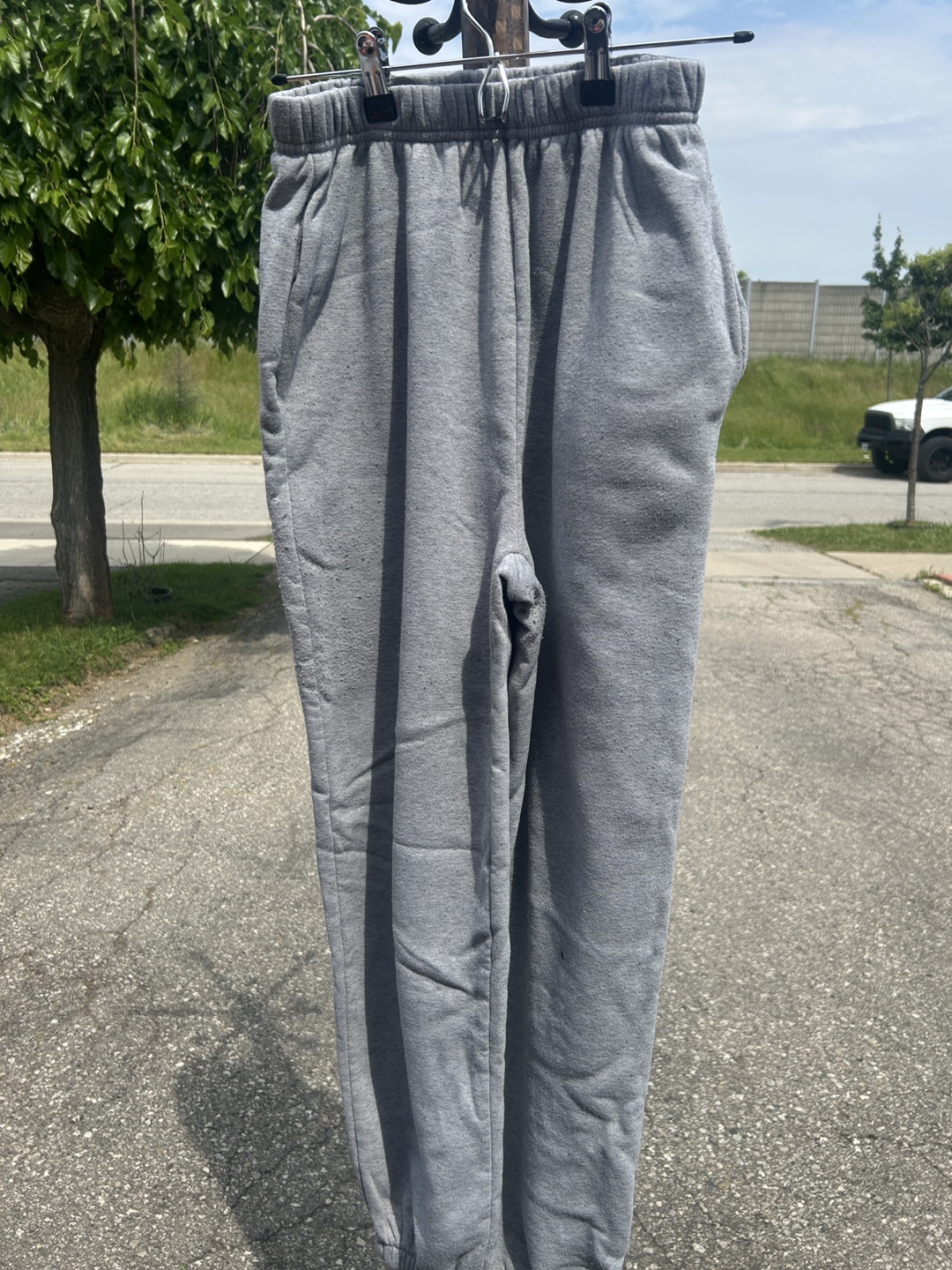 Blush Mark Grey Sweatpants - Size M