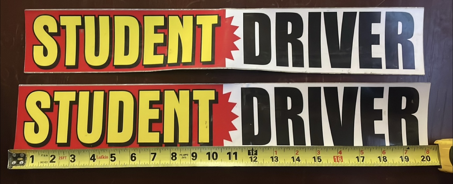 Student Driver magnets - photo 2