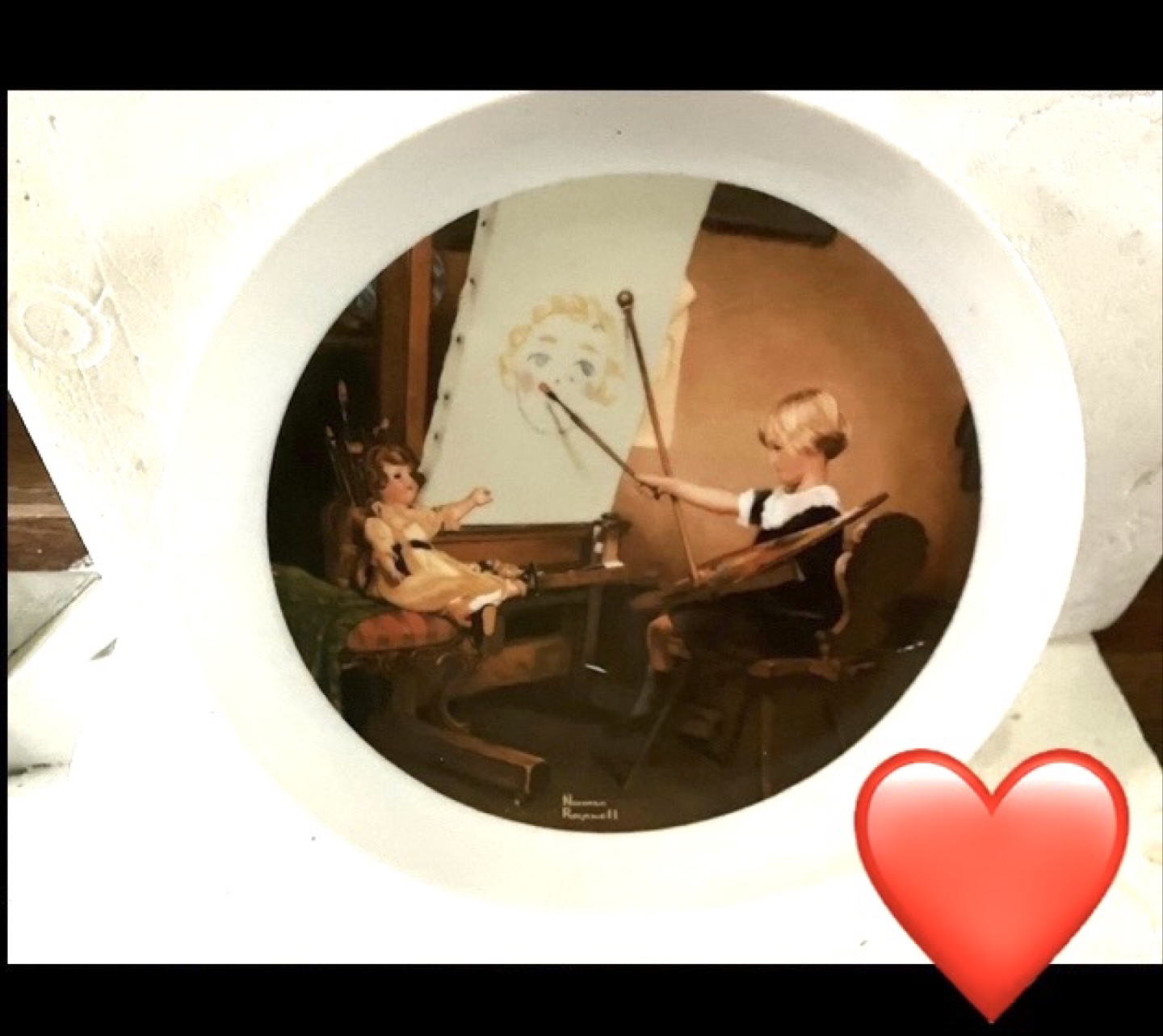Norman Rockwell "Artist's Daughter" Collector Plate