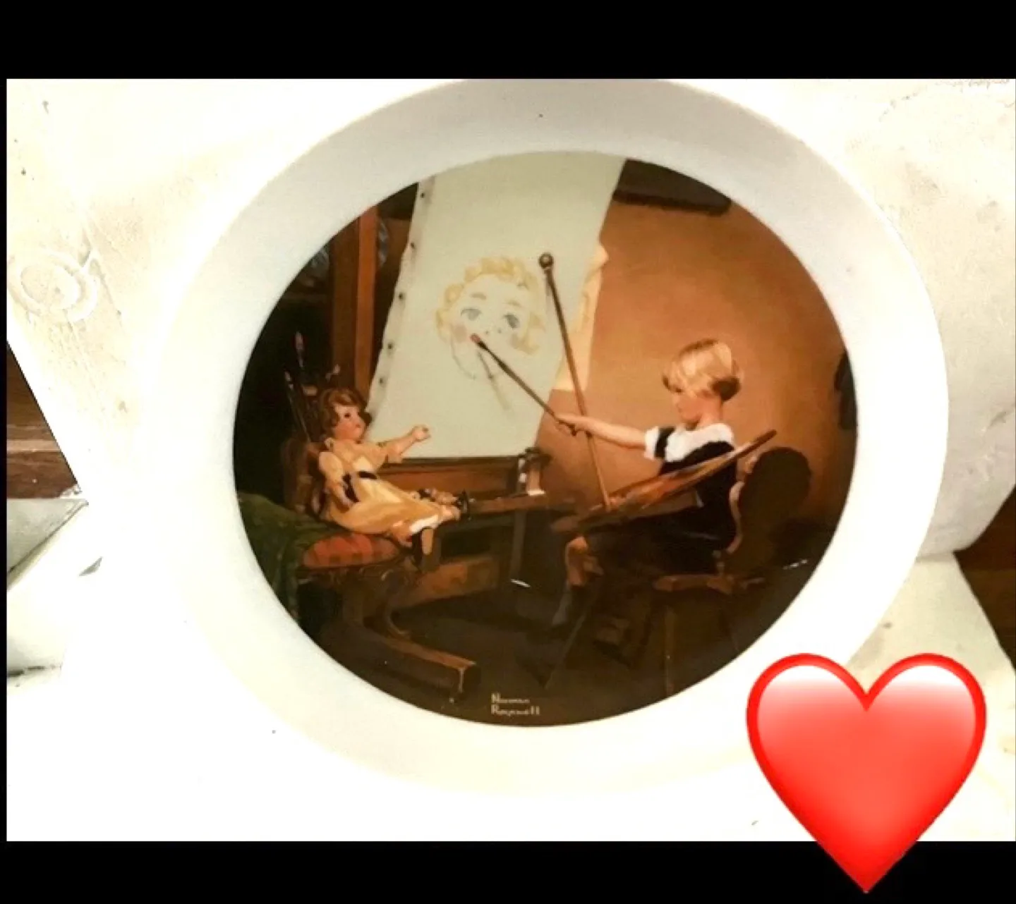 Norman Rockwell "Artist's Daughter" Collector Plate