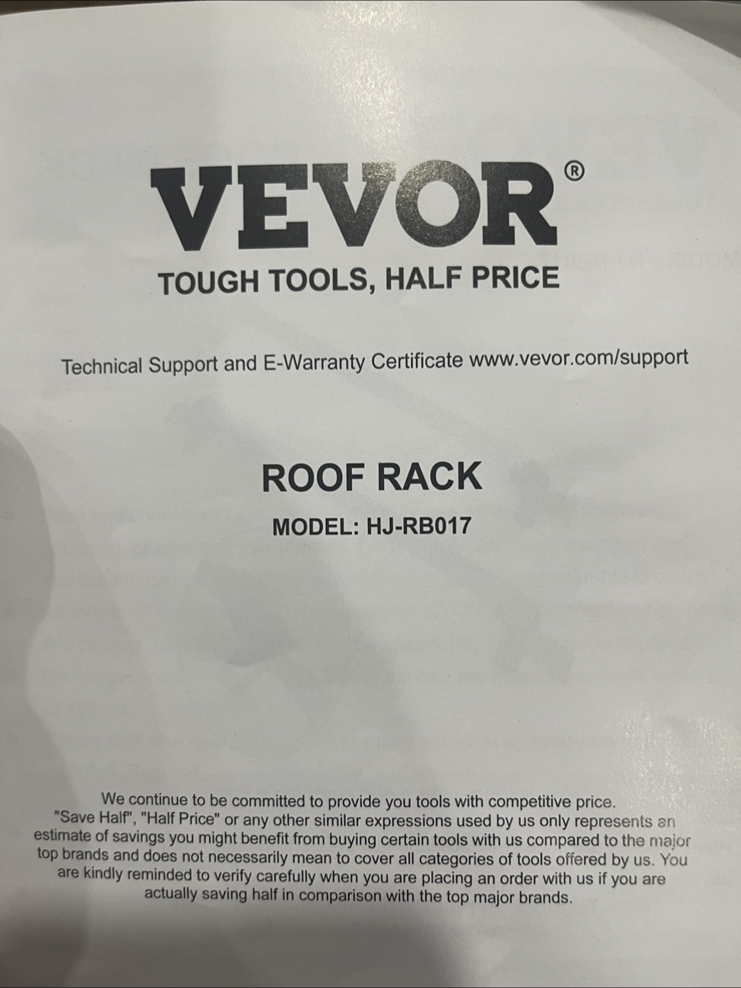 VEVOR Lockable Roof Rack Cross Bars