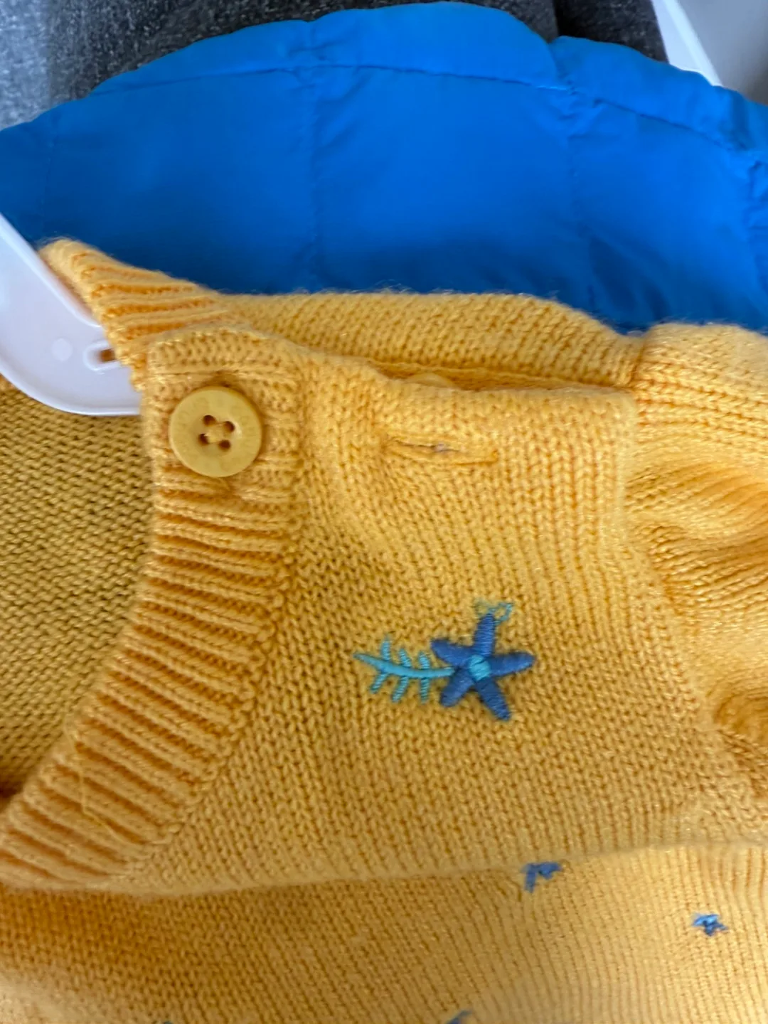 Embroidered yellow sweater (6-12 months) image indicator(3)