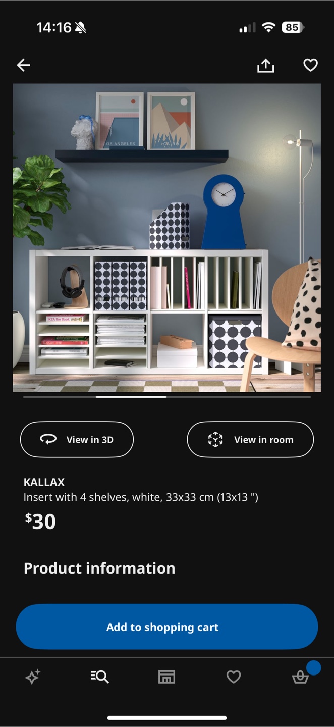 Both for $35 ikea KALLAX insert 4 shelves - brand new - photo 5