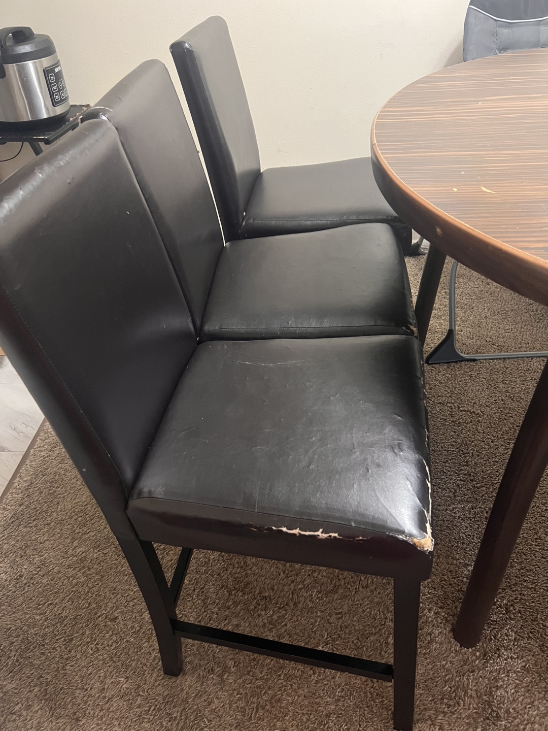 Round Dining Table with Chairs - photo 4
