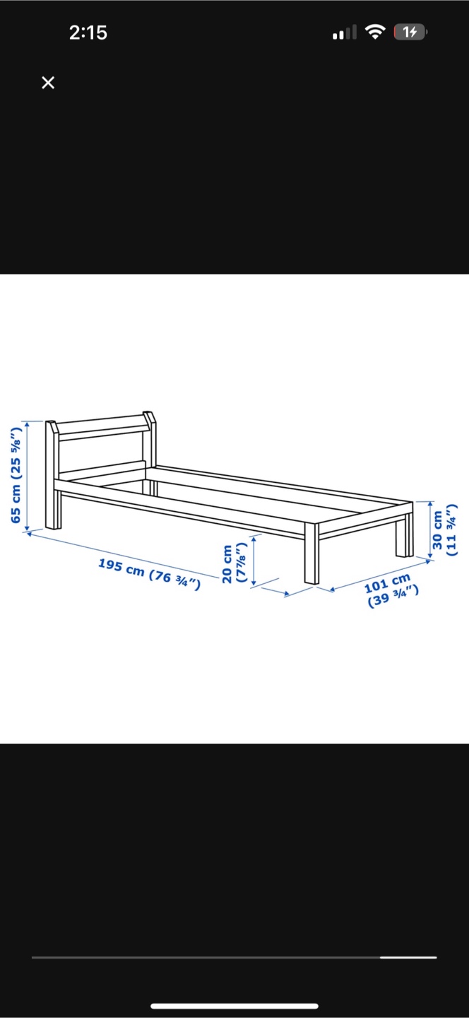 Twin-size (Single) Bed Frame - photo 2