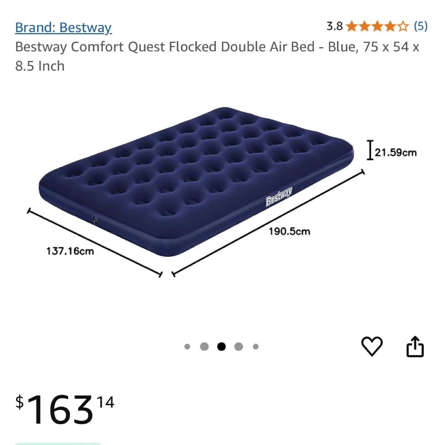 🥕Bestway Comfort Quest Air Mattress image indicator(3)
