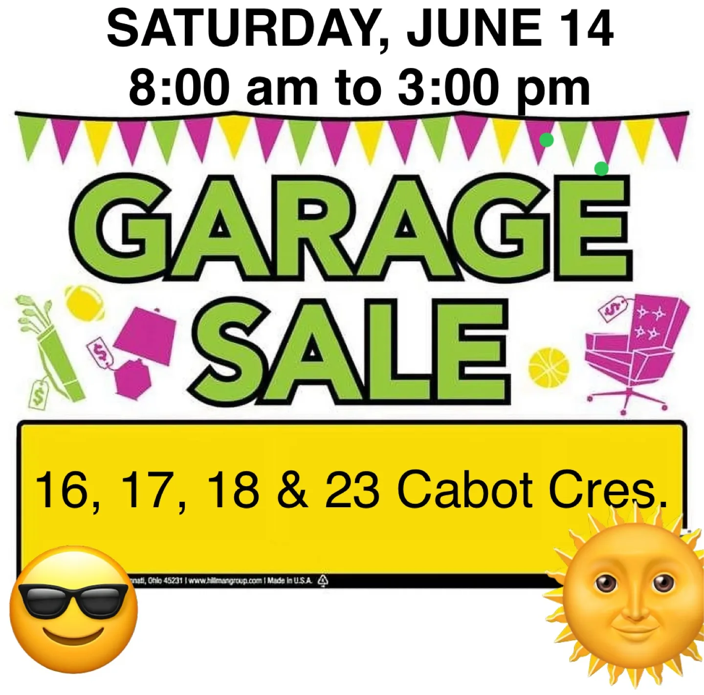 CABOT CRES. GARAGE SALES thumbnail