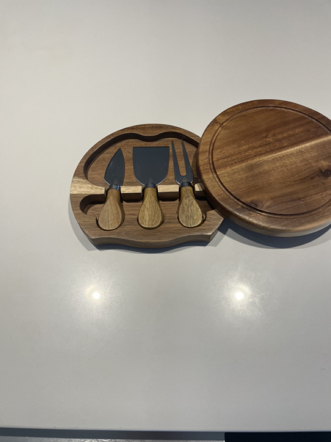 Wooden Cheese Board Set - photo 4