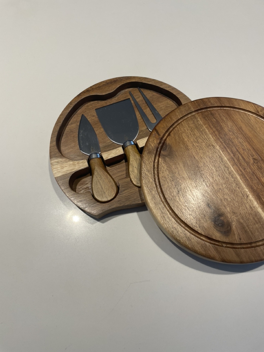 Wooden Cheese Board Set - photo 3