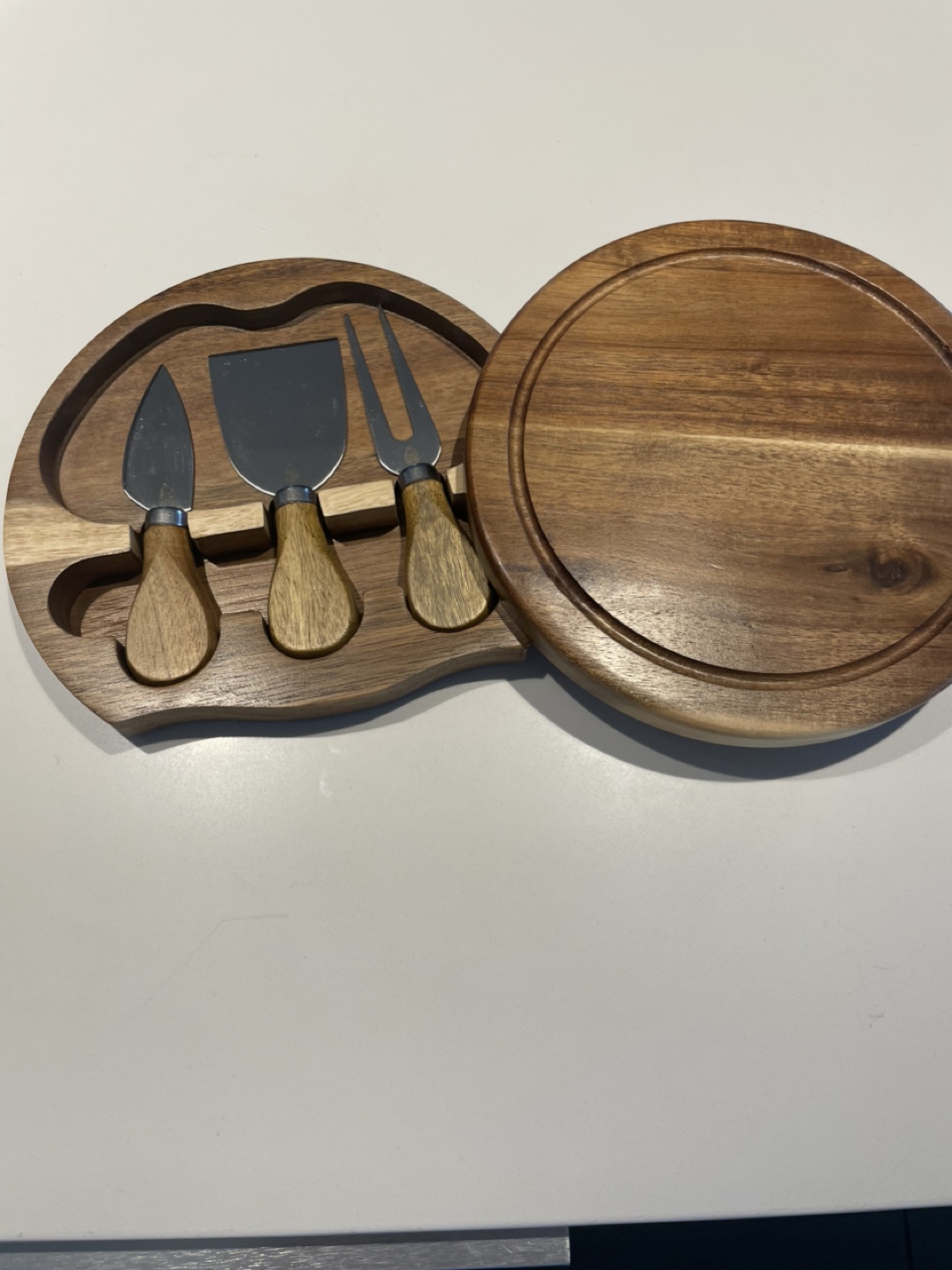 Wooden Cheese Board Set - photo 2