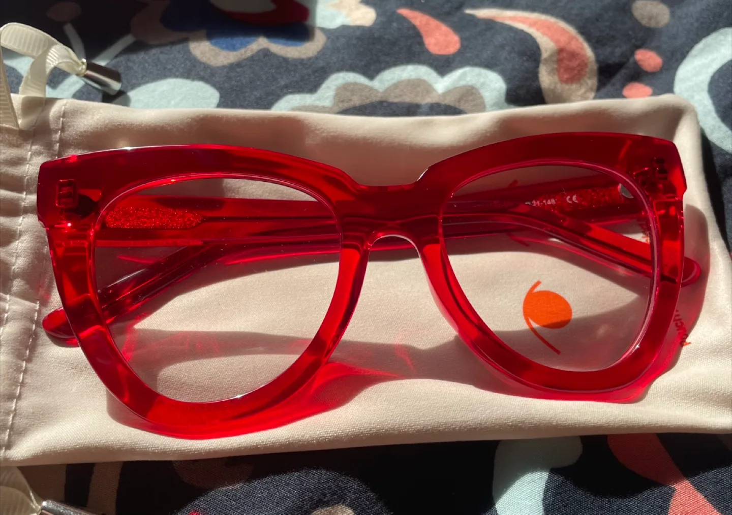 Red Cat Eye Glasses thumbnail