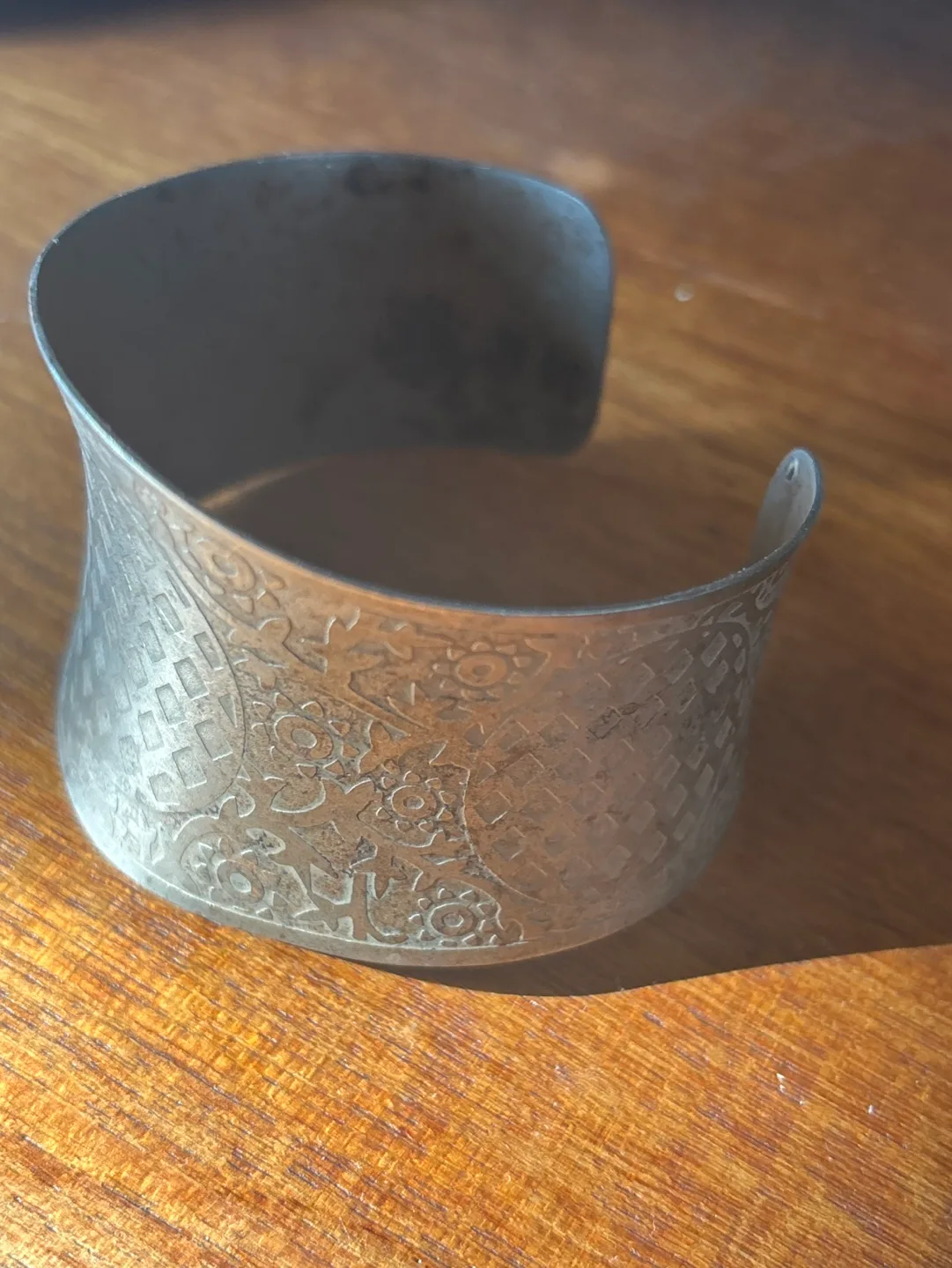 Vintage Etched Cuff Bracelet image indicator(4)