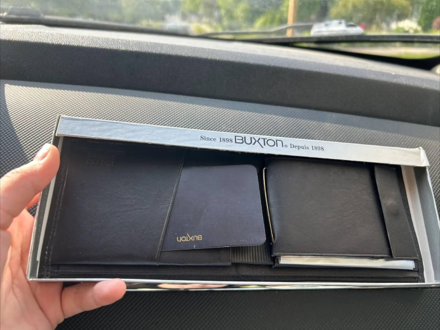 Buxton Black Leather Wallet Set thumbnail
