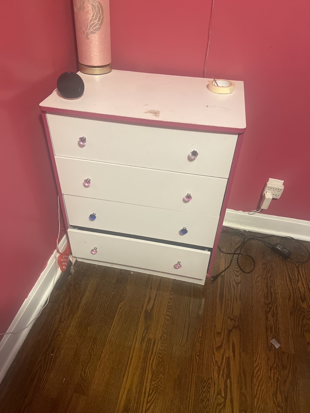 White 4-Drawer Dresser