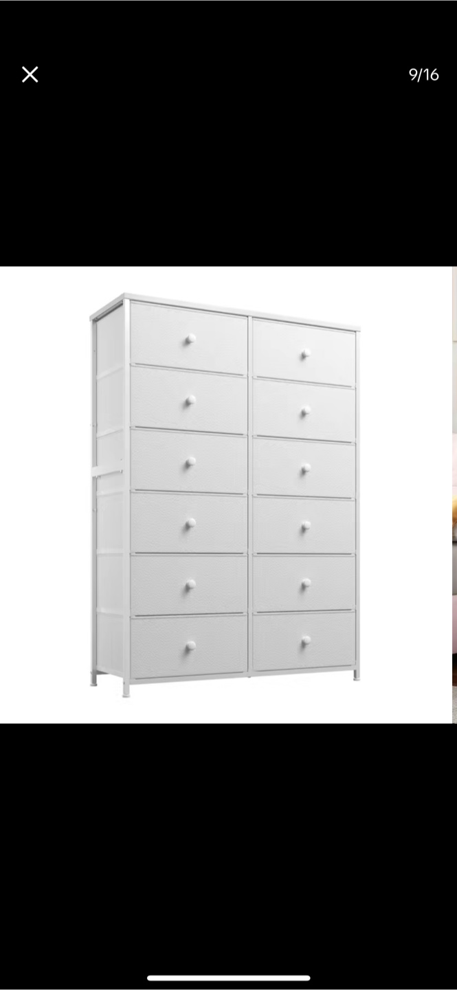 White Tall Dresser