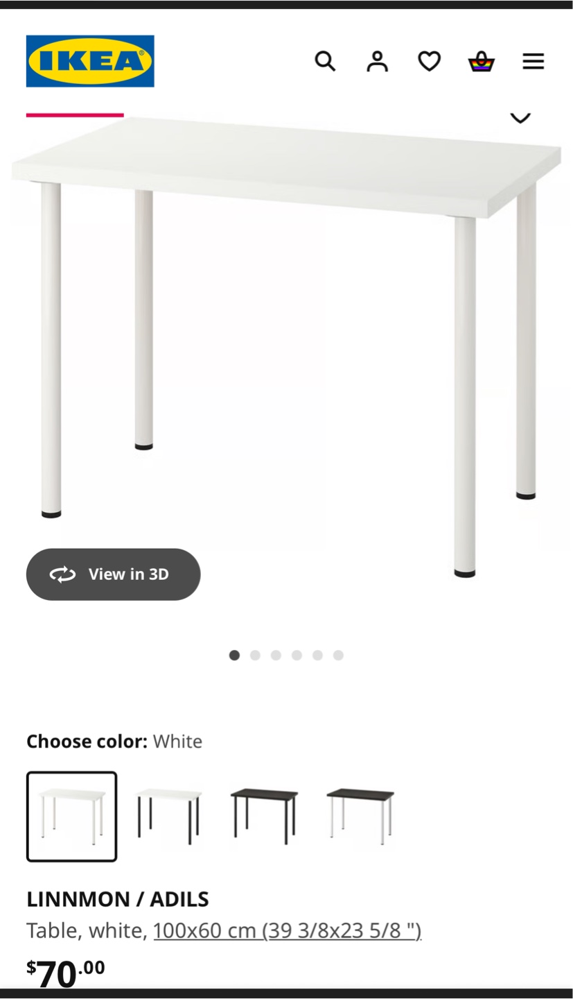 IKEA Desk Tabletop and Legs - photo 4