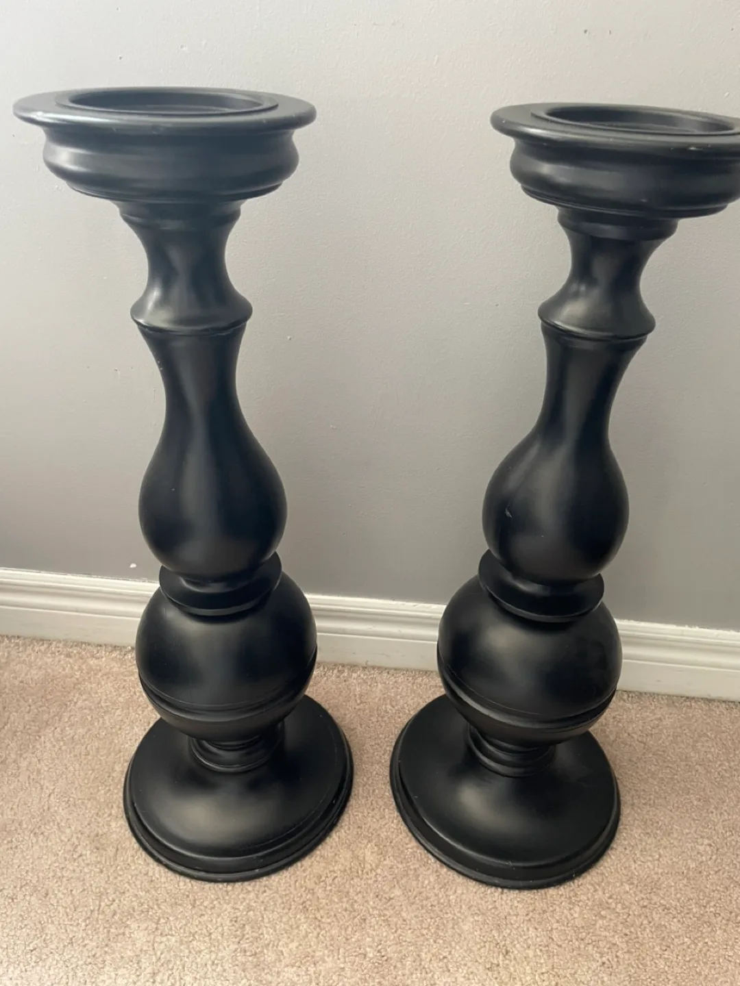 Matching Black Candle Holders thumbnail