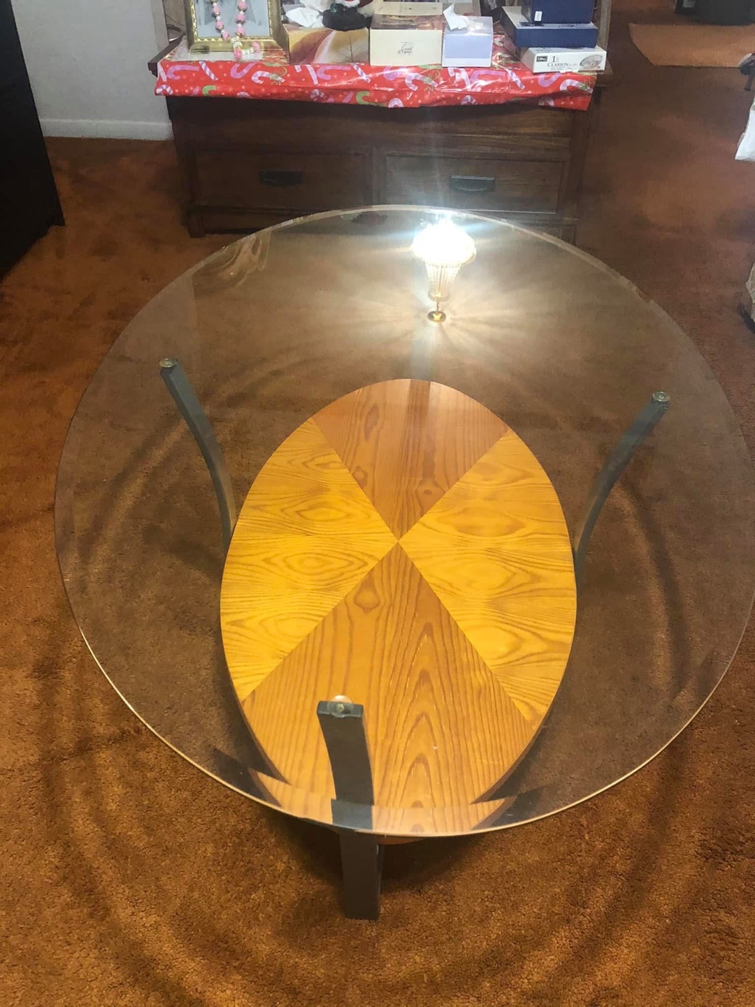 Oval Glass Coffee Table - photo 3