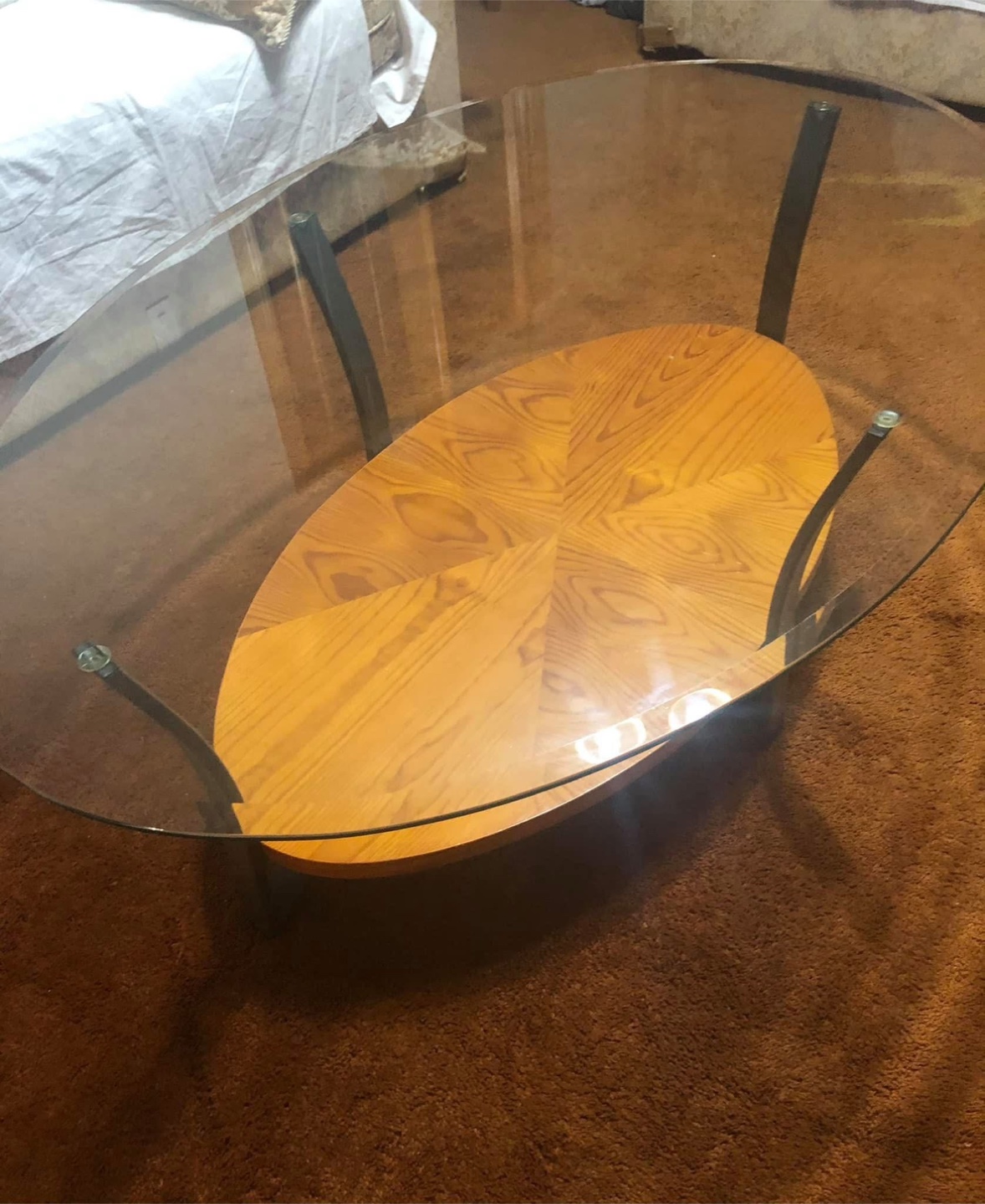 Oval Glass Coffee Table - photo 5