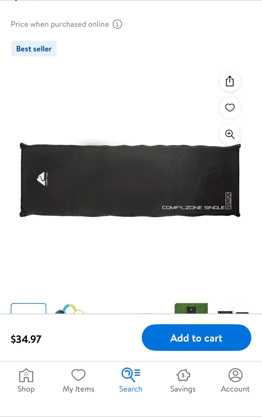 Ozark Trail Comfy Zone Single Sleeping Pad x 3 thumbnail