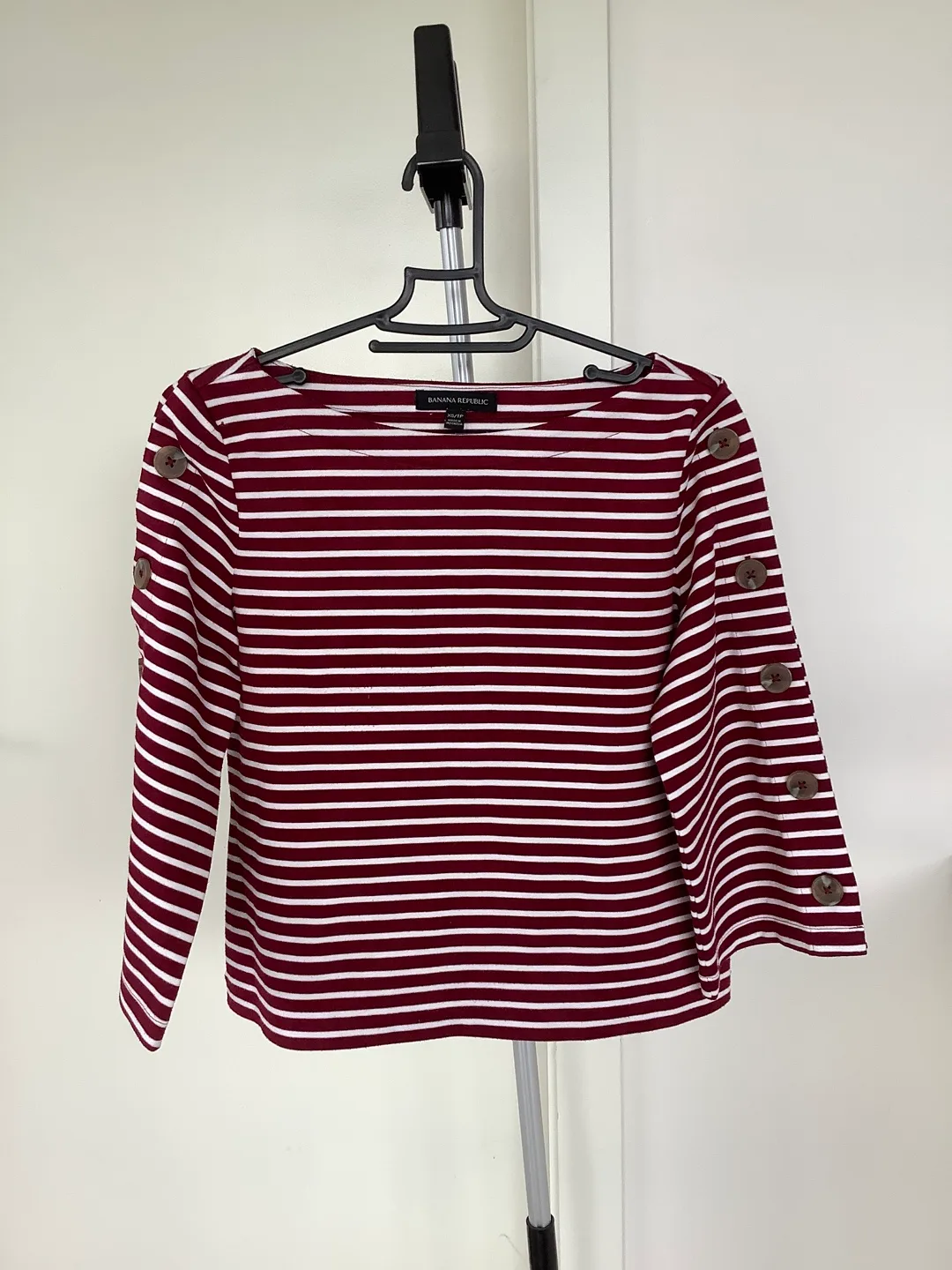 Banana Republic Striped Long Sleeve Shirt XS thumbnail