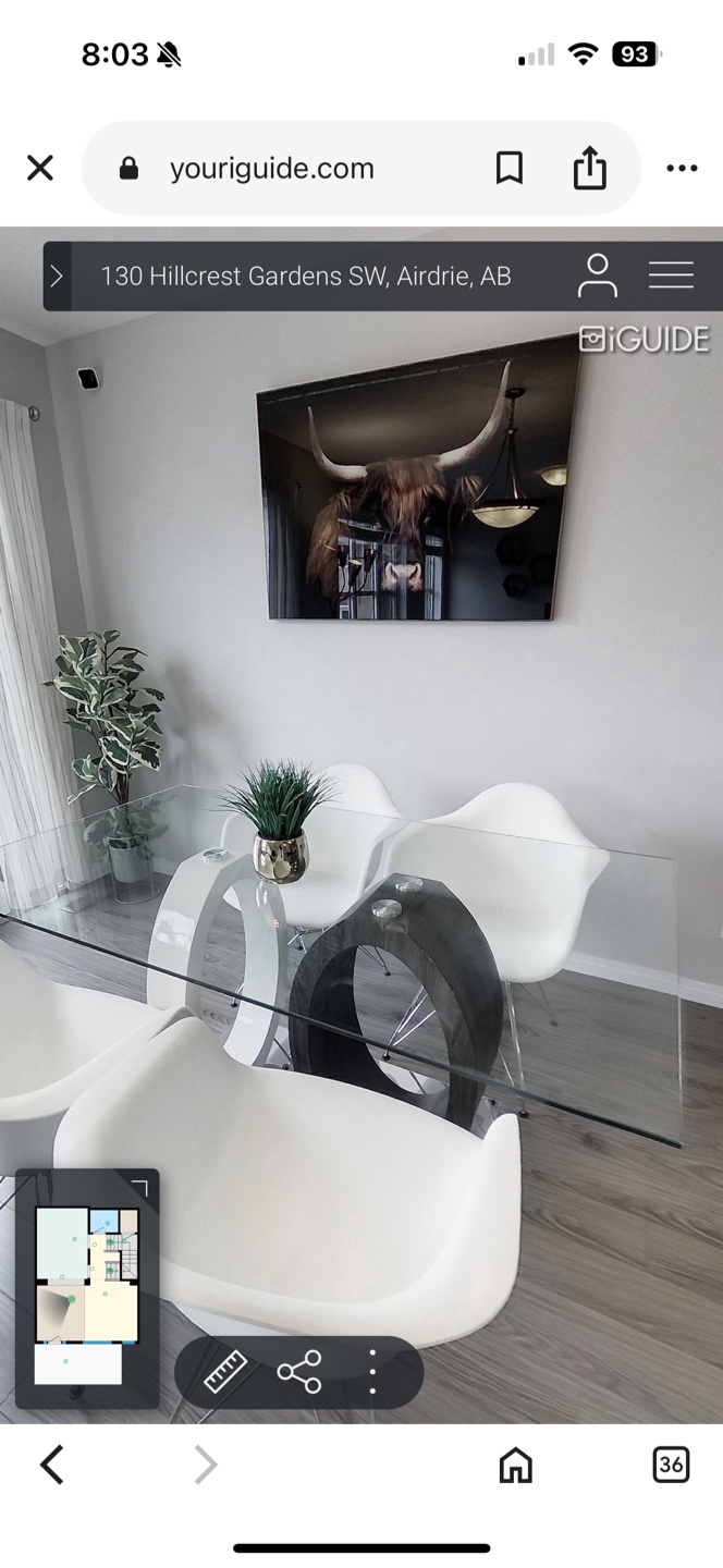 Modern Glass Top Dining Table  (chairs not included) - photo 2