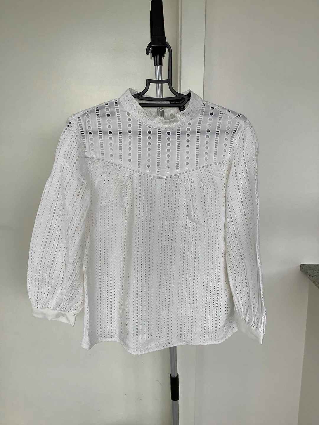 Banana Republic Eyelet Blouse - XS thumbnail