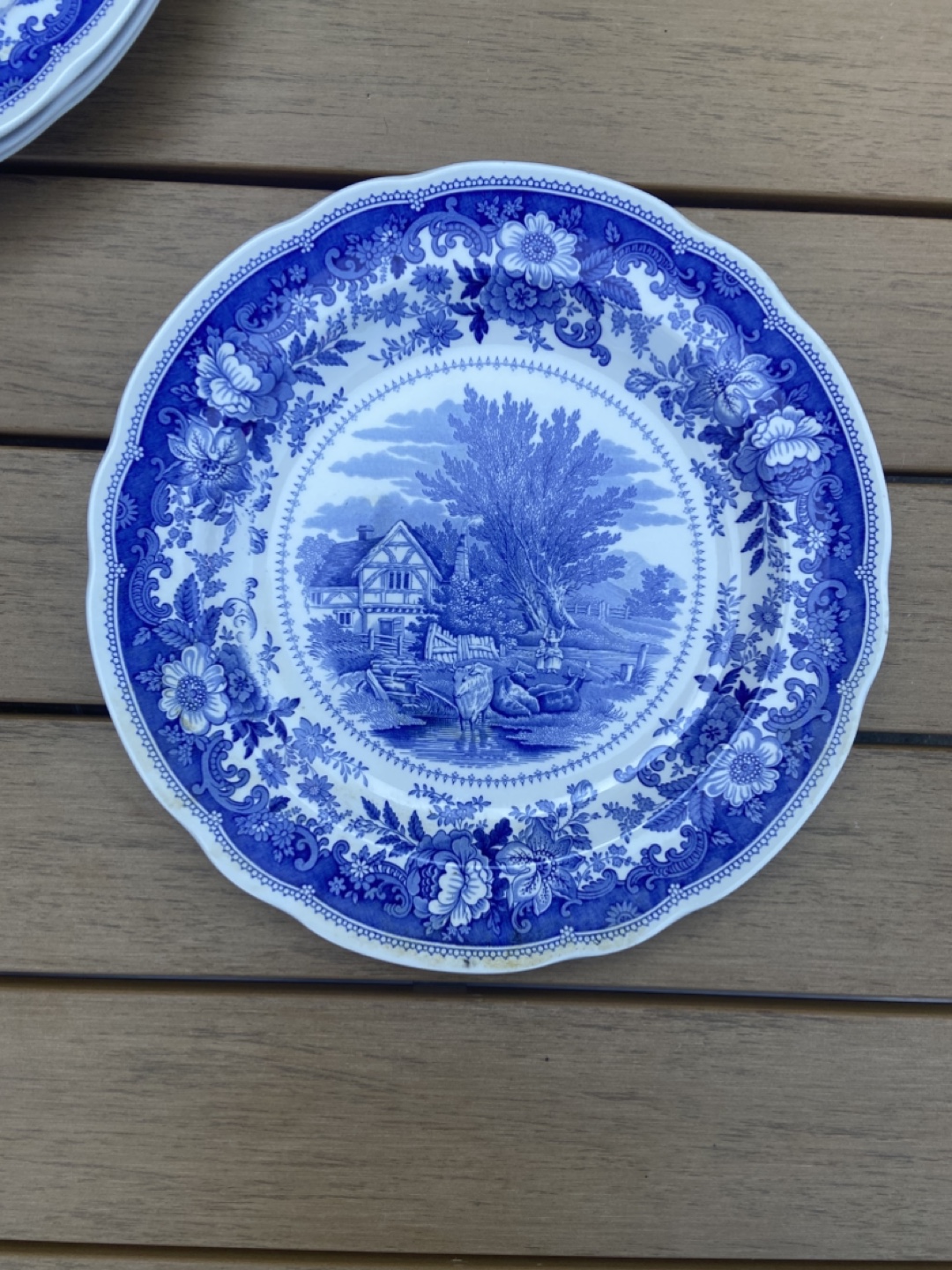 4 Spode Dinner Plates - photo 4
