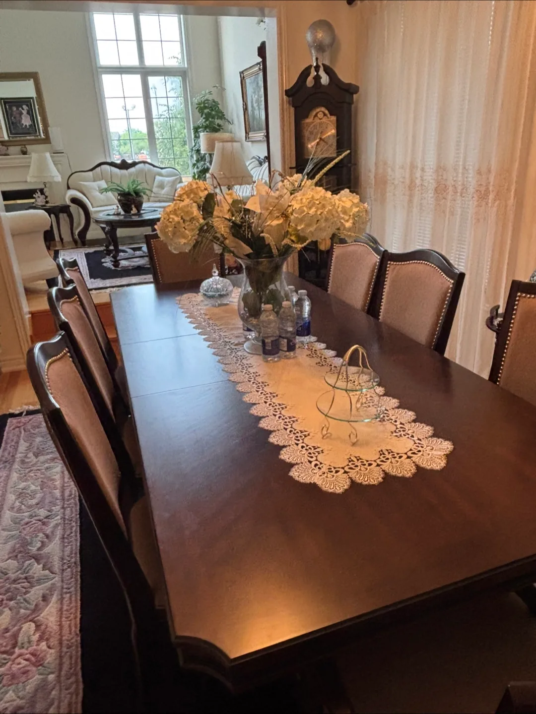 Wooden Dining Table with Chairs image indicator(2)