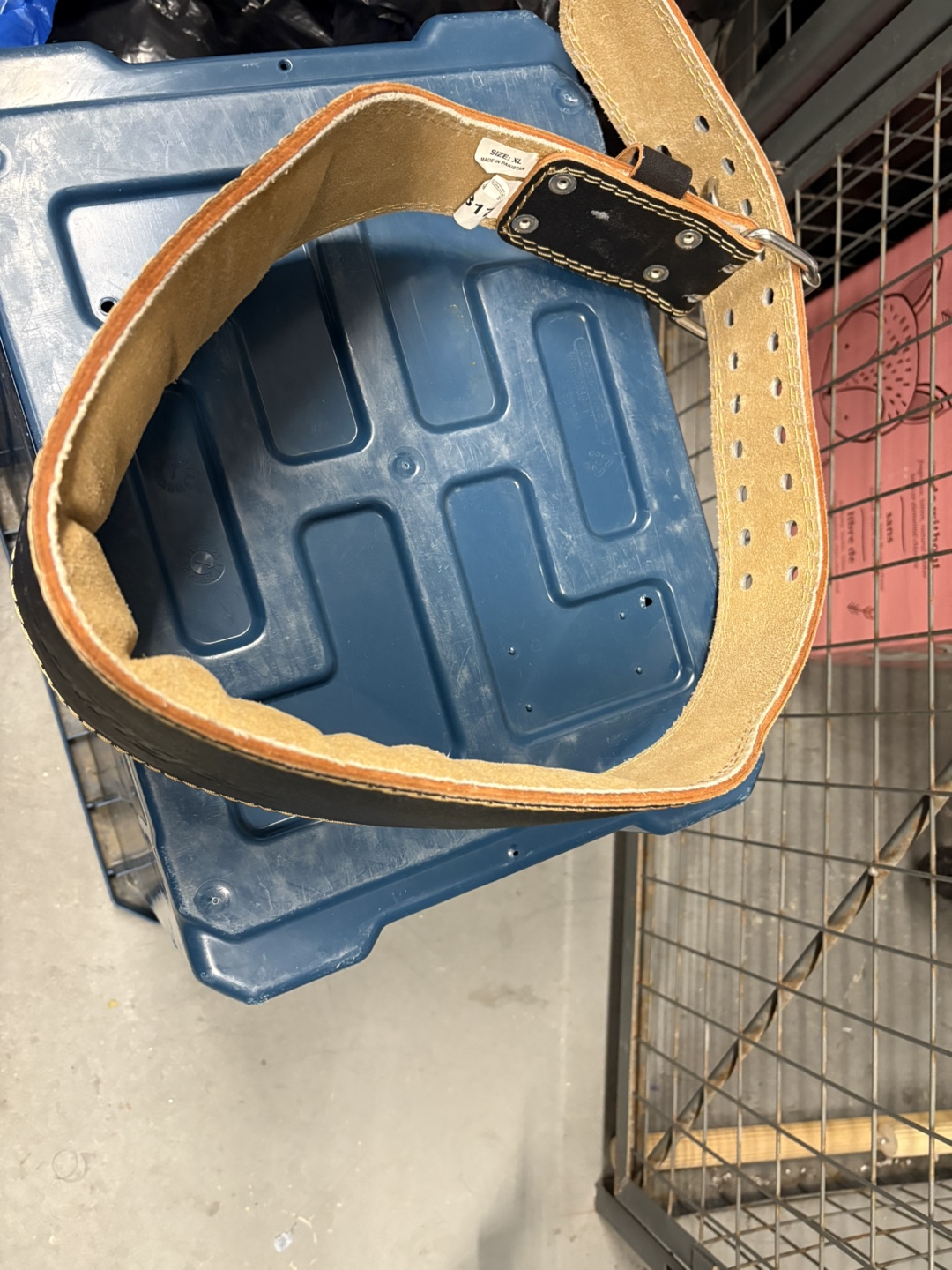 Construction leather Belt