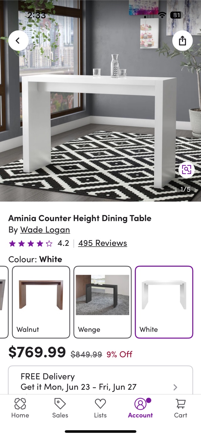 White Dining Table