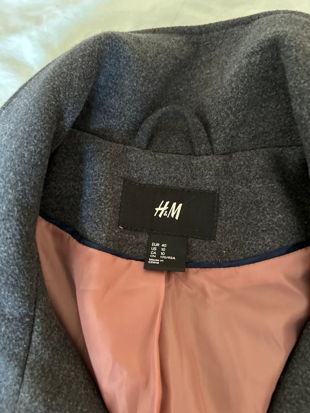 H&M Grey Coat thumbnail