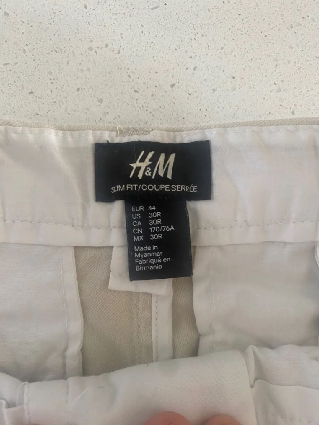 Men's Beige and Blue Denim Shorts image indicator(6)