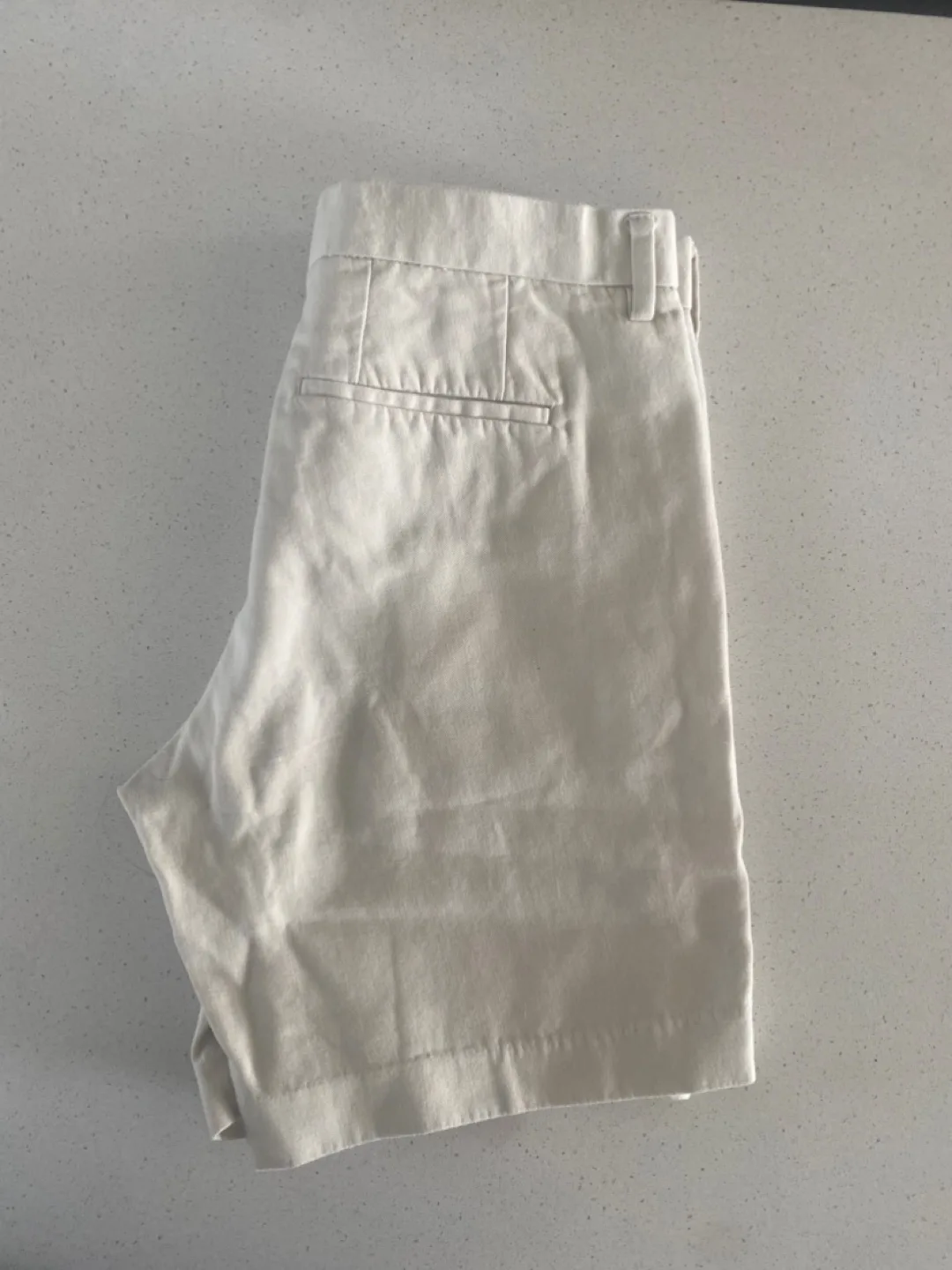 Men's Beige and Blue Denim Shorts image indicator(5)