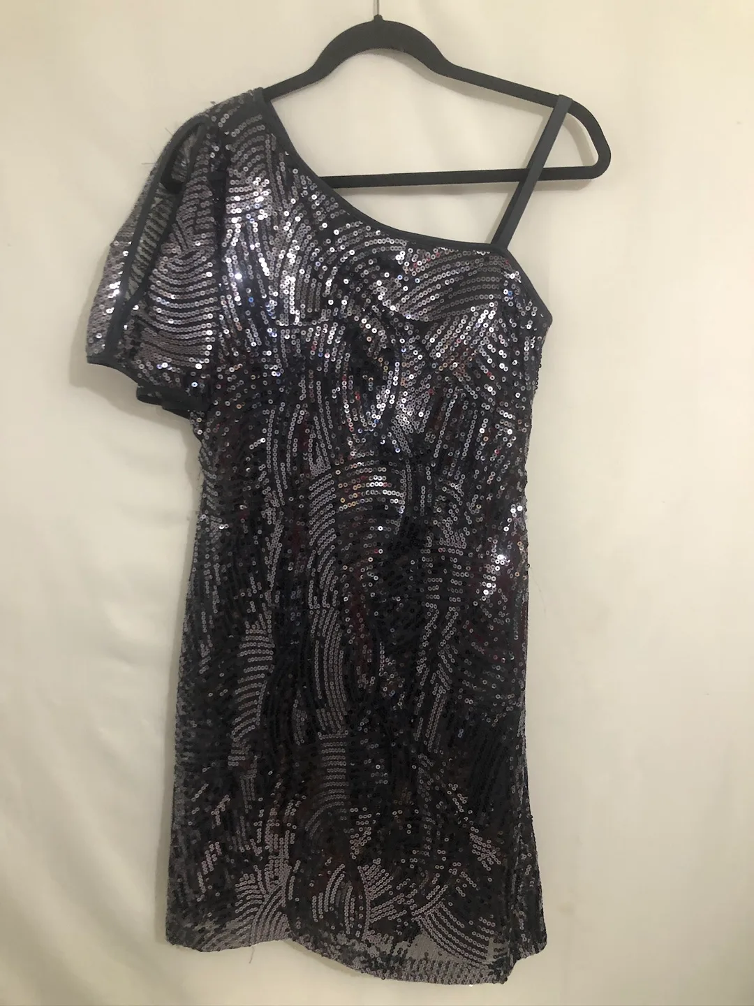 Women’s Black with Silver Sequins Dress Size 6. thumbnail