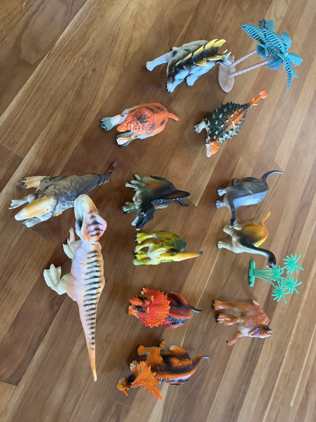Toy Dinosaurs and Container