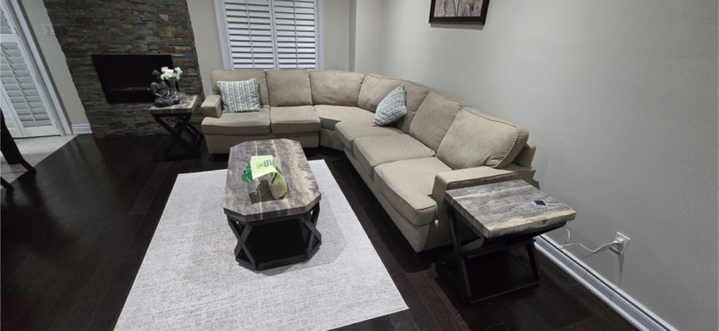 Coffee table with two side tables - photo 2