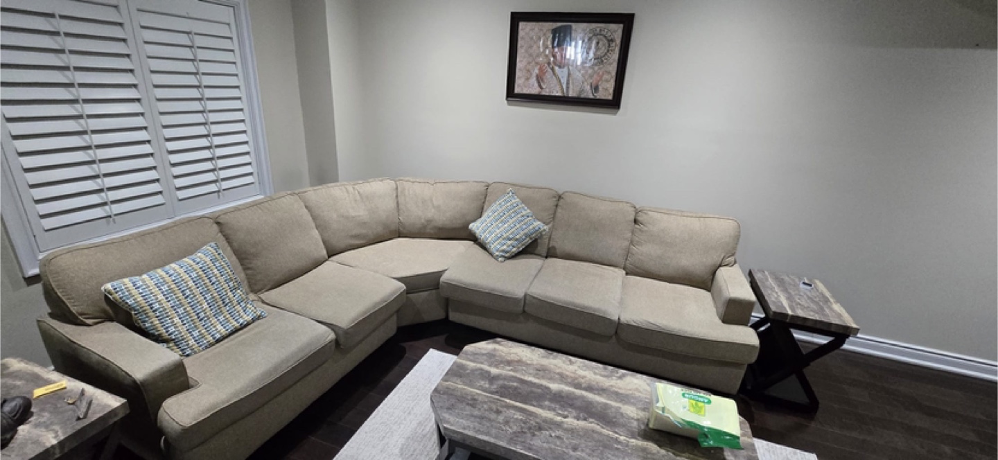 Coffee table with two side tables