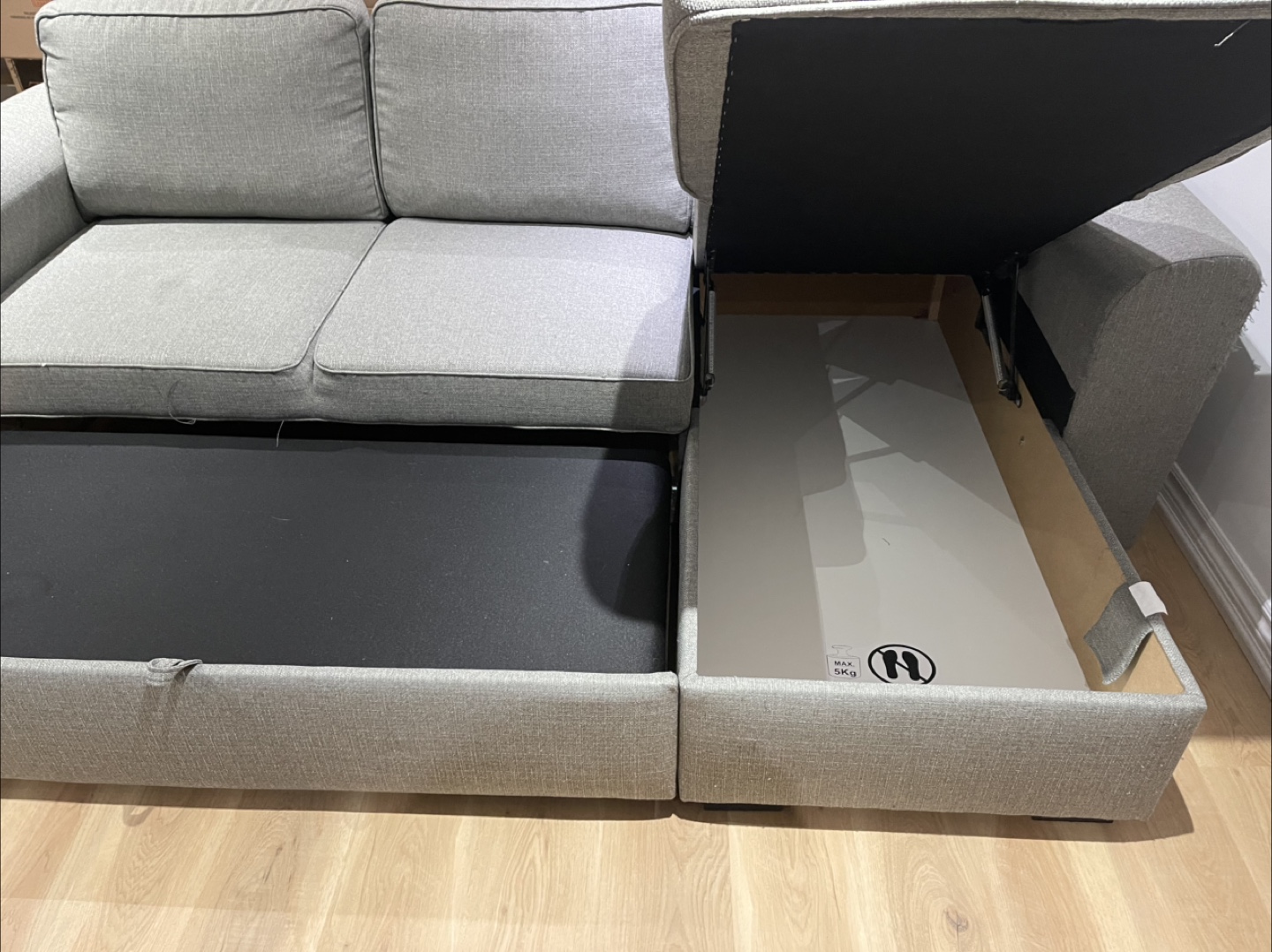 Sectional Sofa Bed with storage - photo 3