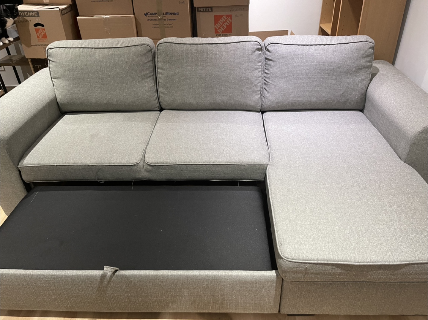 Sectional Sofa Bed with storage - photo 2