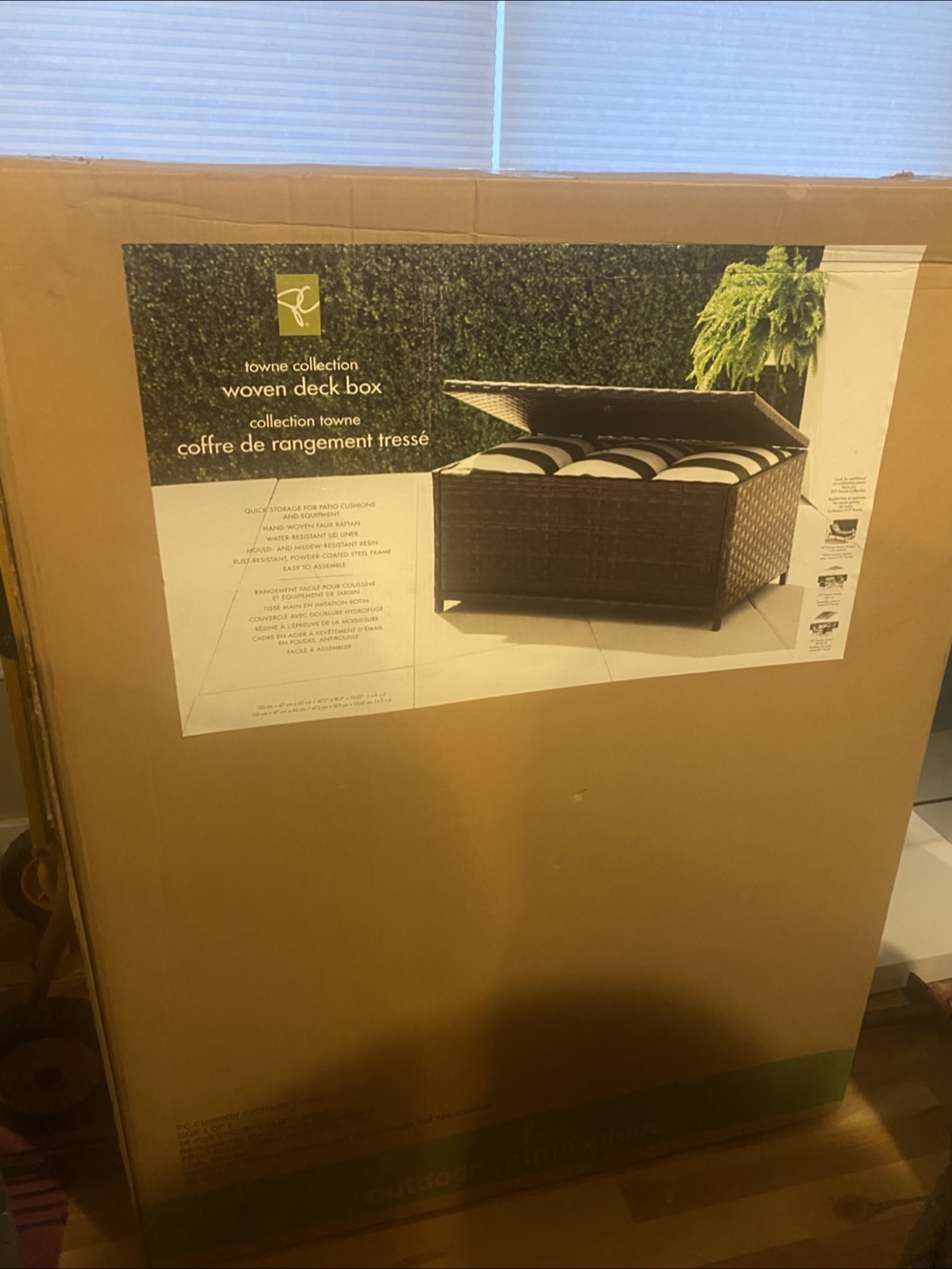 Brand New Woven Deck Box / Patio Storage Box - photo 2