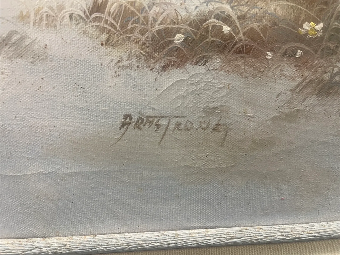 41x29 Framed Beach Painting signed image indicator(2)