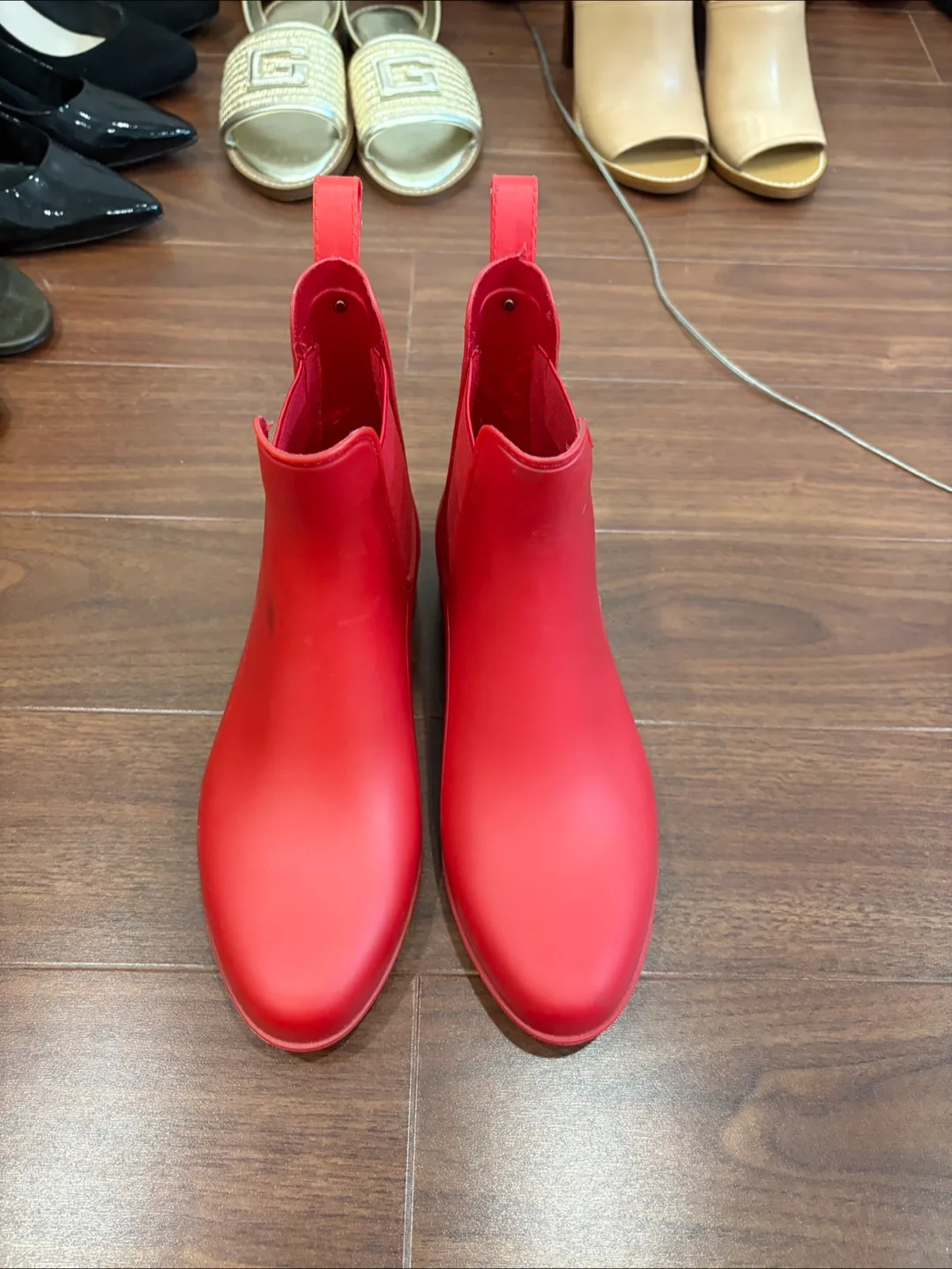 New. Red Rain Boots thumbnail
