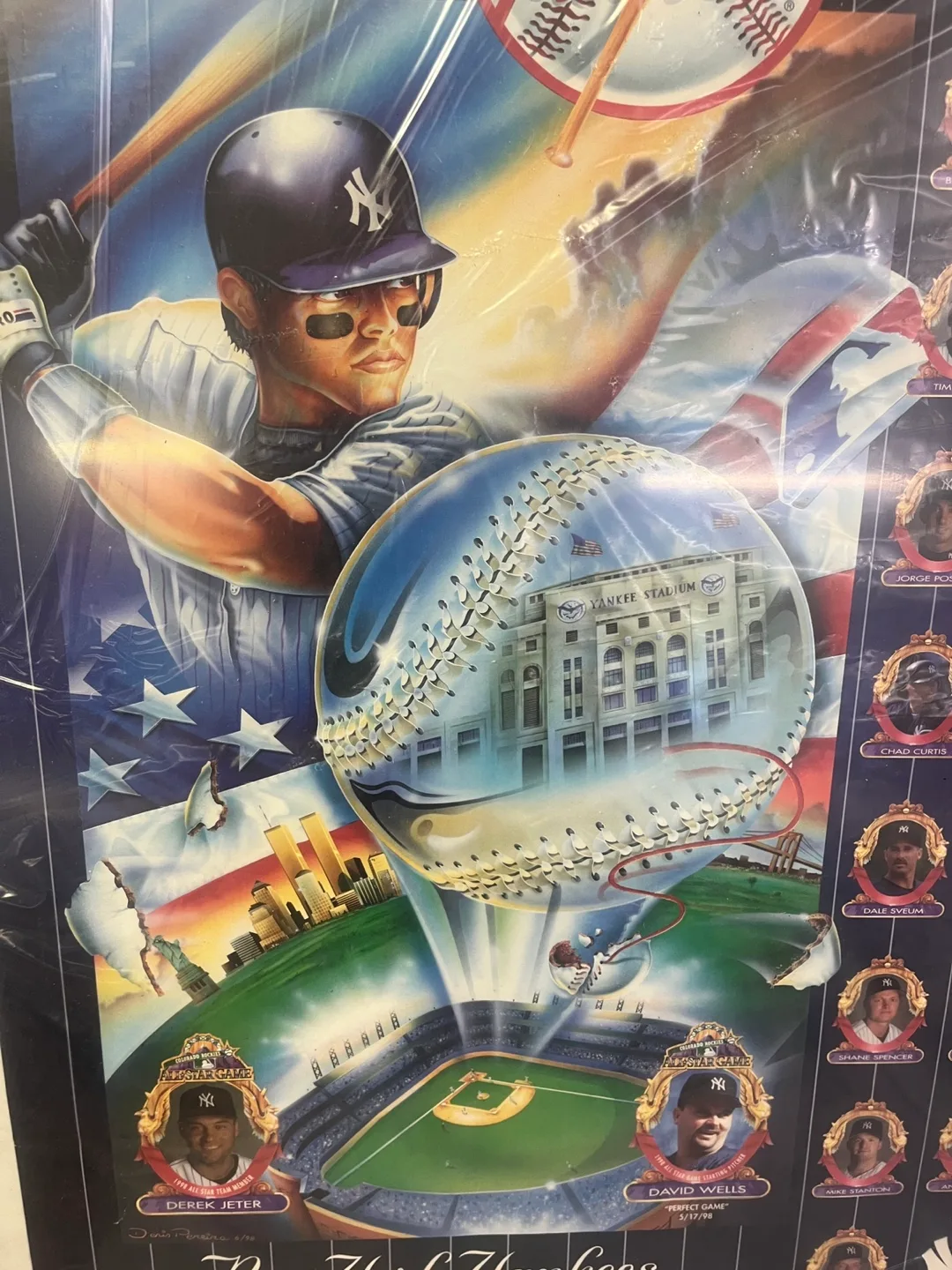 29x23 New York Yankees Poster 1999 World Series Champions image indicator(3)