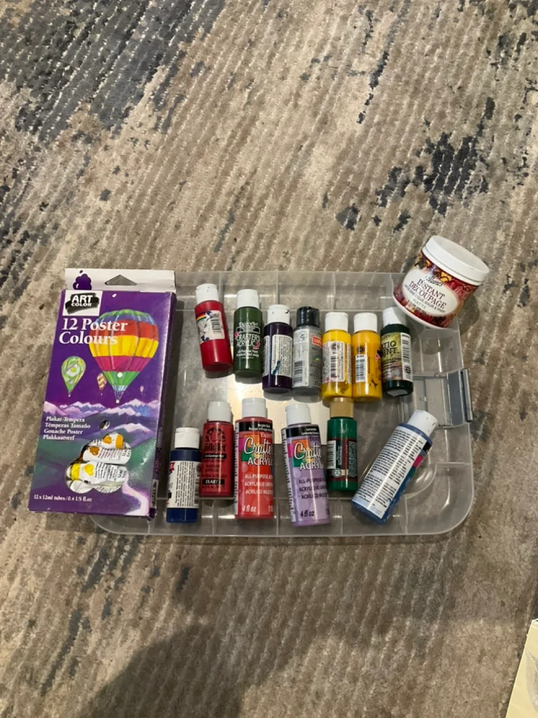 Art Supplies 🥕- Acrylic Paints and Decoupage image indicator(2)