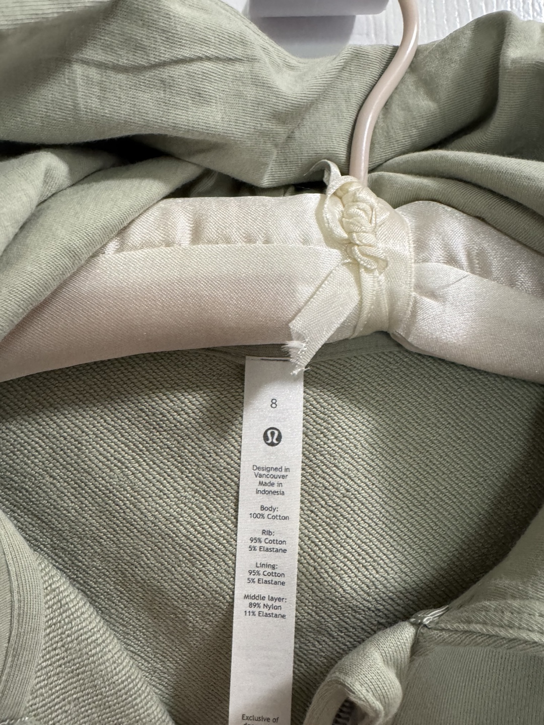 Lululemon Hugged-Waist Cotton Zip Hoodie - Size 8 - photo 3