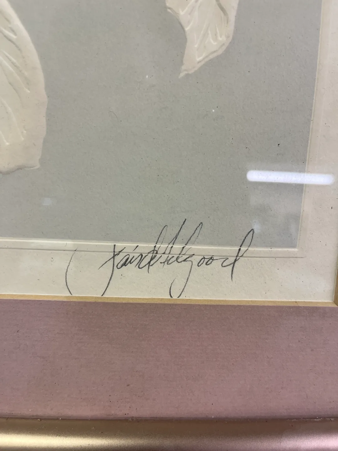 Framed Floral embossed limited edition art image indicator(4)