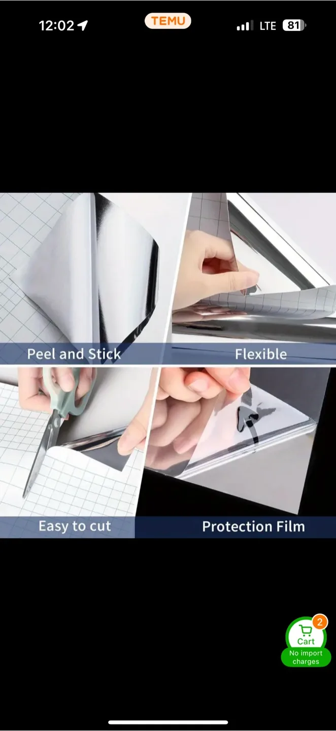 Peel and Stick Mirror Film thumbnail