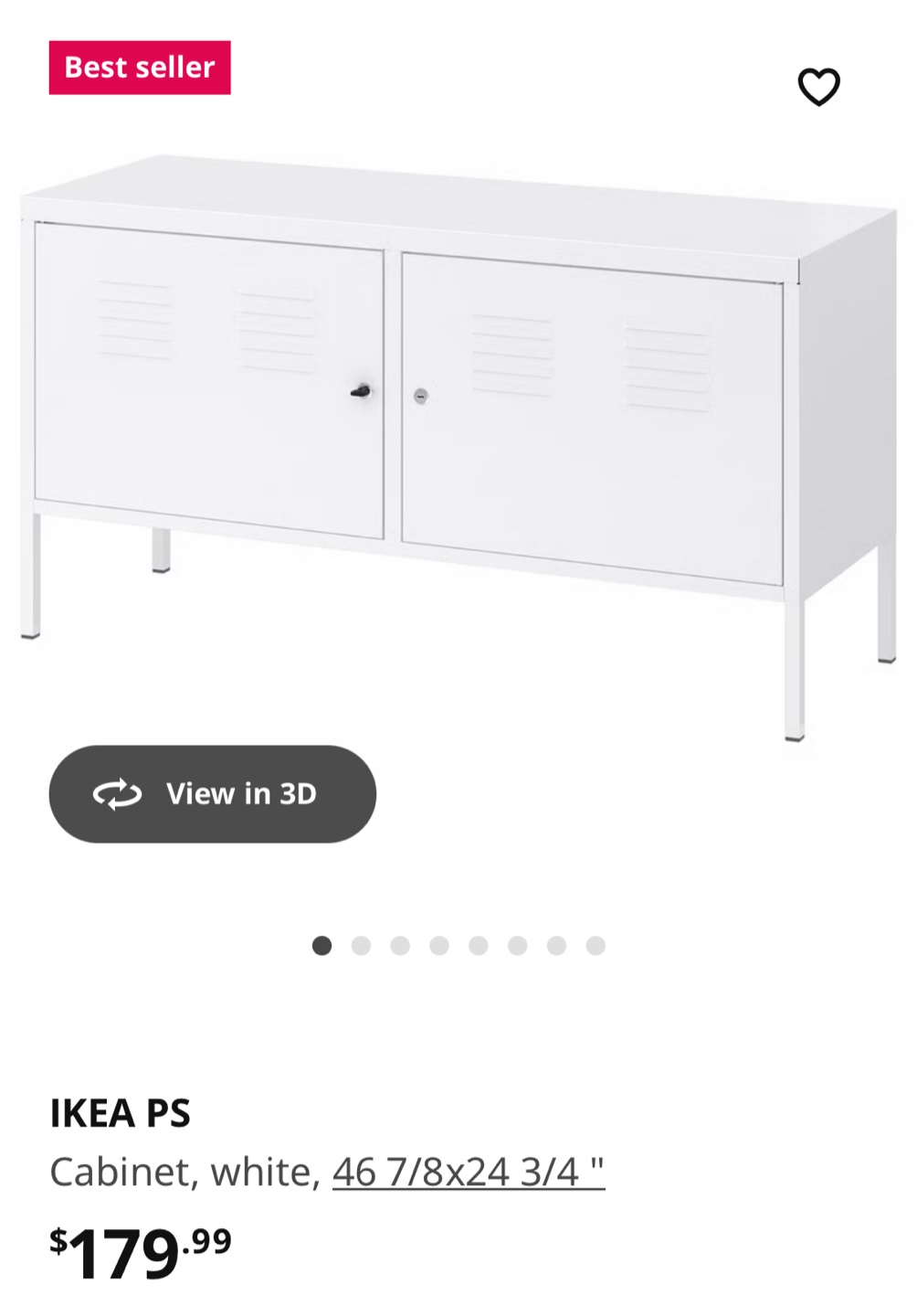 IKEA Metal Cabinet in Blue - photo 3